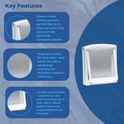 Staywell Magnetic 4-Way Locking Classic Pet Flap – Secure Cat & Small Dog Door