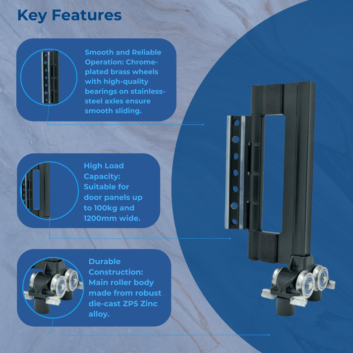 Caldwell Standard Bi-fold Door Roller Assembly