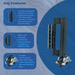 Caldwell Standard Bi-fold Door Roller Assembly