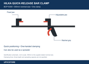 Hilka 300mm Quick-Release Bar Clamp and Spreader