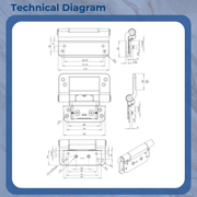 Yale / Trojan 3D Composite Door Hinge — Rebated Adjustable Butt Hinge