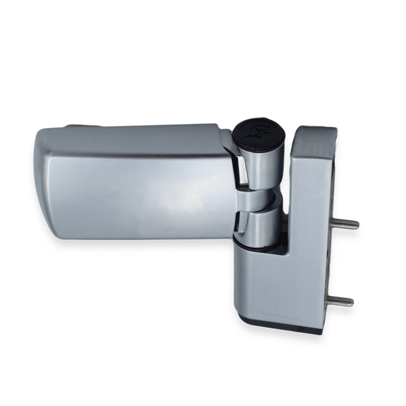 TROJAN PATRIOT PLUS FLAG HINGE IN SATIN SILVER FOR UPVC DOOR