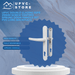 UPVC Double Glazing 92PZ 210mm Screw Centres Sprung Patio Door Handle Set PVC Long Backplate