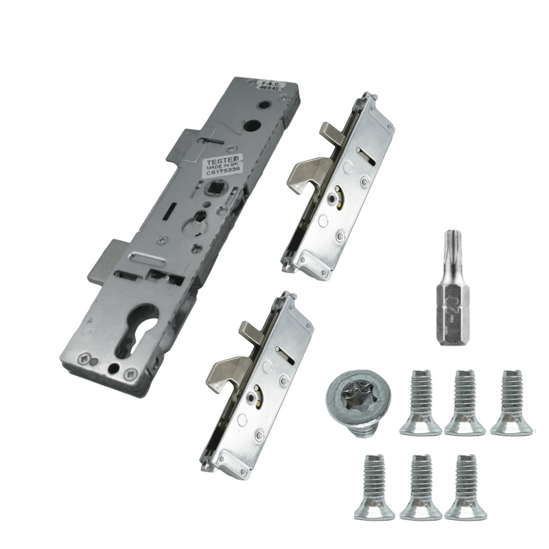 Genuine Lockmaster Single Spindle 35mm Backset uPVC Door Lock GearBox- Mila Anti-Lift Hook Door Lock Refurbishment Kit