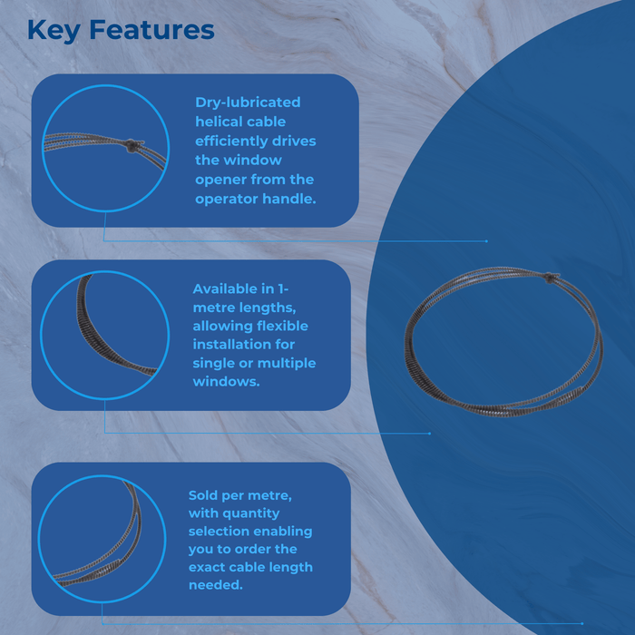 Highline Window Controls Winder Cable – Multi-Window Operation Compatible
