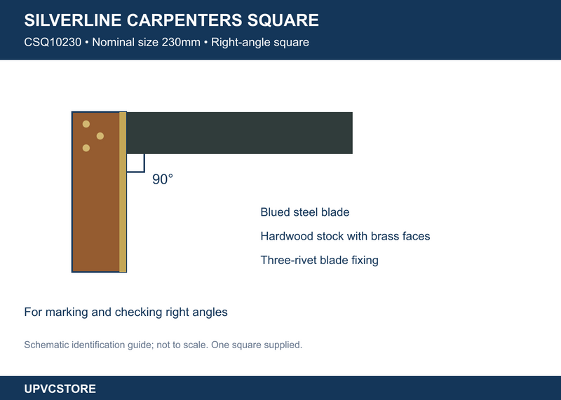 Silverline Carpenters Square – 230mm
