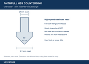 Faithfull HSS Countersink – 13mm Head, 90 Degree