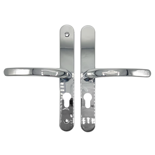 uPVC Multipoint Door Handles – Sprung Lever/Lever, 48mm PZ, 200mm Screw Centres for UPVC Doors