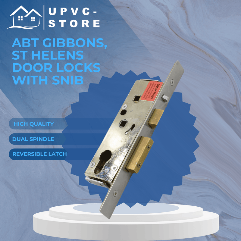 Abt Gibbons St Helens Glass Upvc Aluminium Door Lock Case Backset With Snib