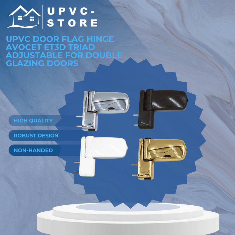 UPVC Door Flag Hinge Avocet ET3D Triad Adjustable For Double Glazing Doors