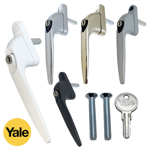 Yale Quartus Inline uPVC Window Handle – Key Locking Espag
