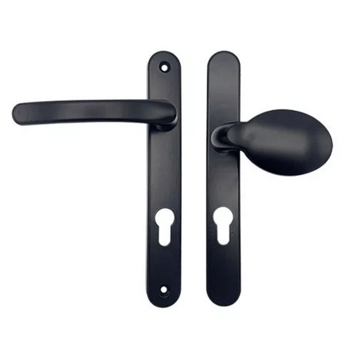 Offset Lever Pad uPVC Multipoint Door Handles – 92/70mm PZ, Sprung, 203mm Screw Centres – For Secure uPVC Doors