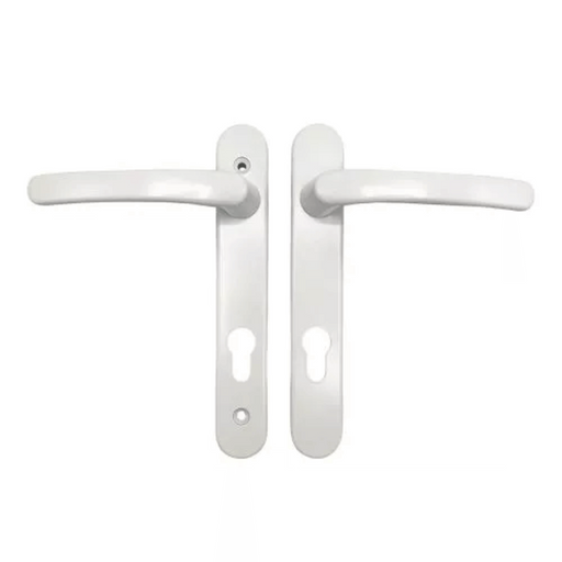 White Avocet Roto Door Handle 92pz 163mm Screw Fix Retro Replace Match
