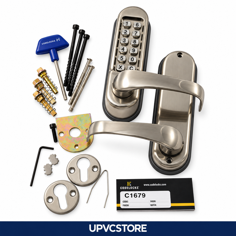 Codelocks CL500 Mechanical Keypad Door Lock – Silver