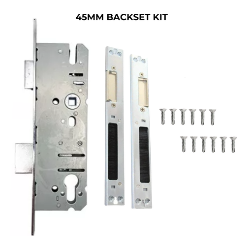 Overnight Lock Lift Lever Mechanism with 16mm Faceplate 30mm, 35mm, 45mm Kits - No Euro Cylinder