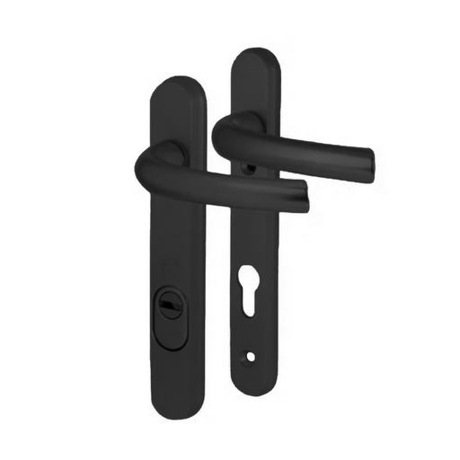 Hoppe Black Tokyo PAS24 High Security uPVC Door Handle - SBD 122mm Screws