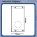 Cego Old Style Multipoint Lock Hook Case Shell – Top or Bottom Replacement Only