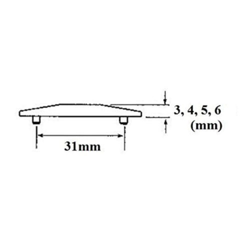 UPVC Cockspur Wedge Kit - 3mm, 4mm, 5mmm & 6mm Wedges included - White - Branded