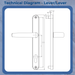 Mila Hero 212mm Screws Sprung Door Handle Inline Lever Pad Offset UPVC Patio