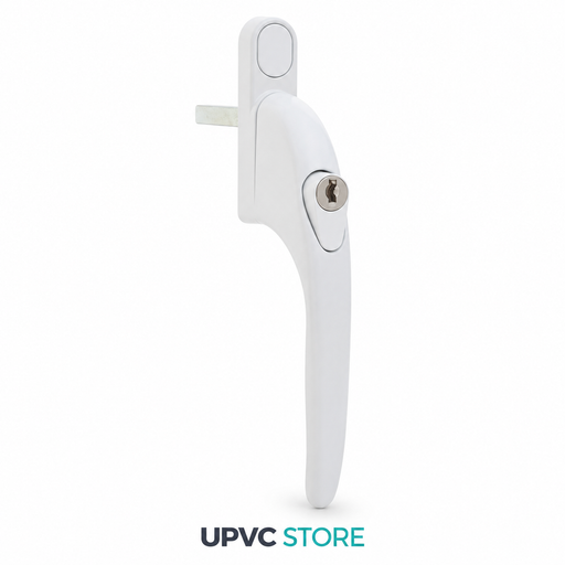 Yale Quartus inline window handle in white with 10mm spindle