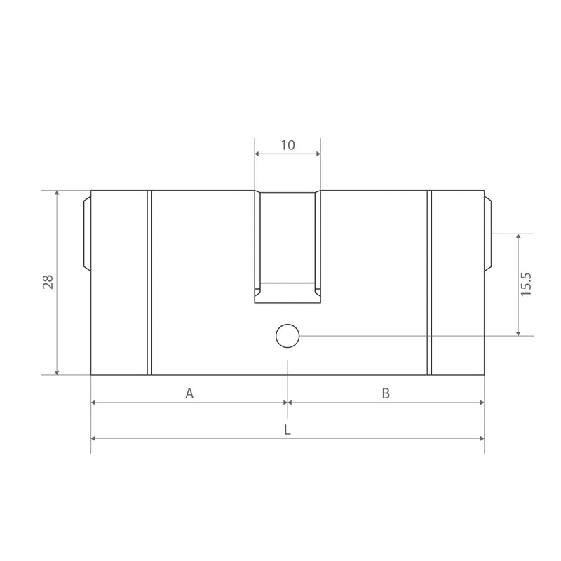 APECS Standard Dual Colour Oval Euro Profile Cylinder Thumb Turn Timber Aluminium Door Lock
