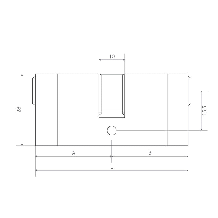 APECS Standard Dual Colour Oval Euro Profile Cylinder Thumb Turn Timber Aluminium Door Lock