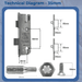 Refurbishment Kit GU 2 Hook Multipoint Door Lock Repair Kit – uPVC & Composite Doors- 35mm or 45mm Backset