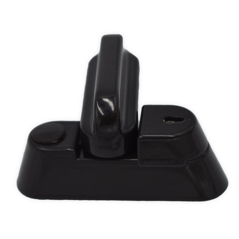 Premium Fab & Fix Brown Frame Sash Lock Swivel Arm Door Blocker Jammer