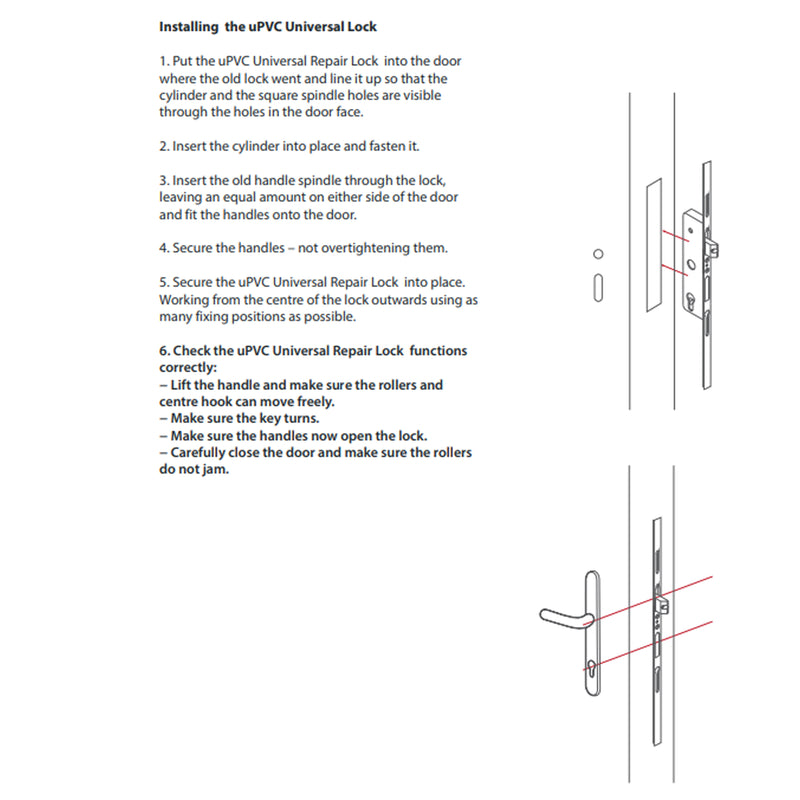 Fullex Multipoint UPVC Door Repair Lock Kit Universal Standard Security