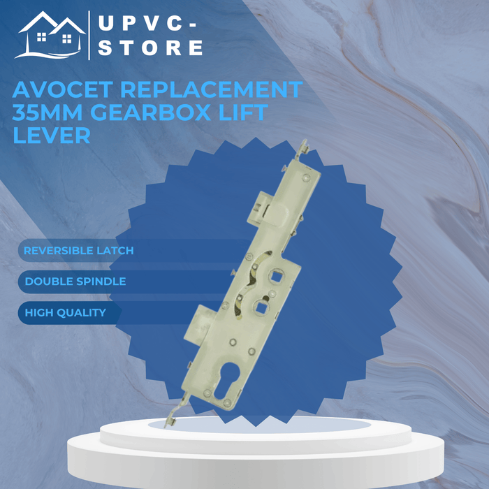 Avocet Replacement 35mm Backset Multipoint Gearbox - Lift Lever Double Spindle 92 pz / 62 pz 
