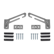 Window Restrictor Lock for uPVC & Metal Windows – Child Safety Hook Restrictor Catch with Screws – Steel Security Window Lock - Pair