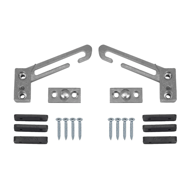 Window Restrictor Lock for uPVC & Metal Windows – Child Safety Hook Restrictor Catch with Screws – Steel Security Window Lock - Pair