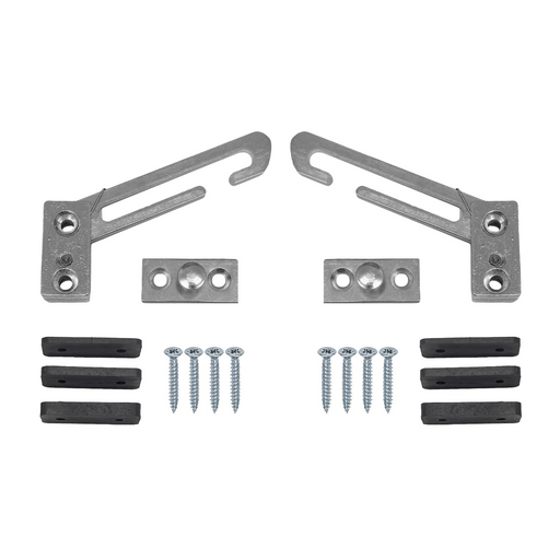 Window Restrictor Lock for uPVC & Metal Windows – Child Safety Hook Restrictor Catch with Screws – Steel Security Window Lock - Pair