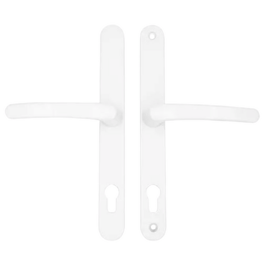 Sprung Lever/Lever uPVC Door Handles – 92mm PZ, 240mm Screw Centres, 270mm Backplate for Multipoint Locks