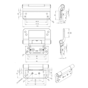 Yale / Trojan 3D Composite Door Hinge — Rebated Adjustable Butt Hinge