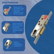 Abt Gibbons St Helens Glass Upvc Aluminium Door Lock Case Backset With Snib