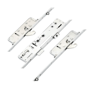 Lockmaster Multipoint Door Lock – Latch, Deadbolt, 2 Hooks, 2 Rollers – 365mm Top Hook to Spindle – Double Spindle or Lift Lever Operation