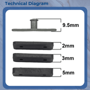 Window Restrictor Lock for uPVC & Metal Windows – Child Safety Hook Restrictor Catch with Screws – Steel Security Window Lock - Pair