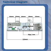 Era Vectis Multipoint Door Lock Centre Gear Box UPVC Doors 35mm Backset Hook