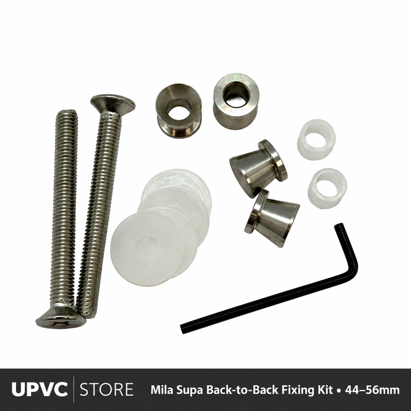 Mila Supa back-to-back pull handle fixing kit for 44–56mm door slabs