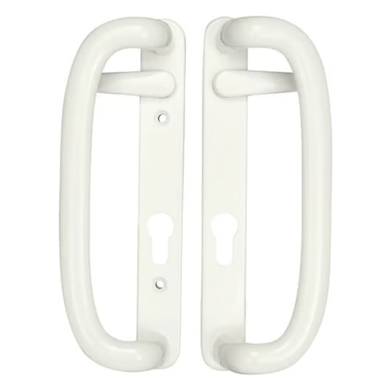 Mila Trinity Sliding Patio Door Handle Set 92mm PZ 109mm Screw Centres