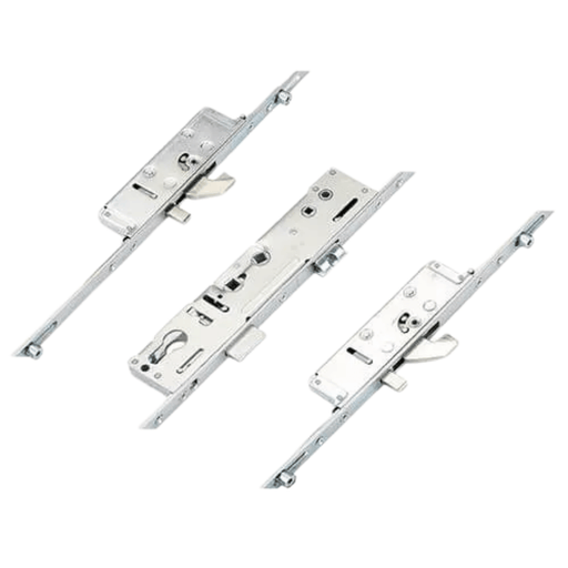 Lockmaster Multipoint Door Lock – 2 Hooks, 2 Anti-Lift Pins, 4 Rollers, Latch & Deadbolt – Lift Lever or Double Spindle Operation (621mm Top Hook to Spindle Distance)