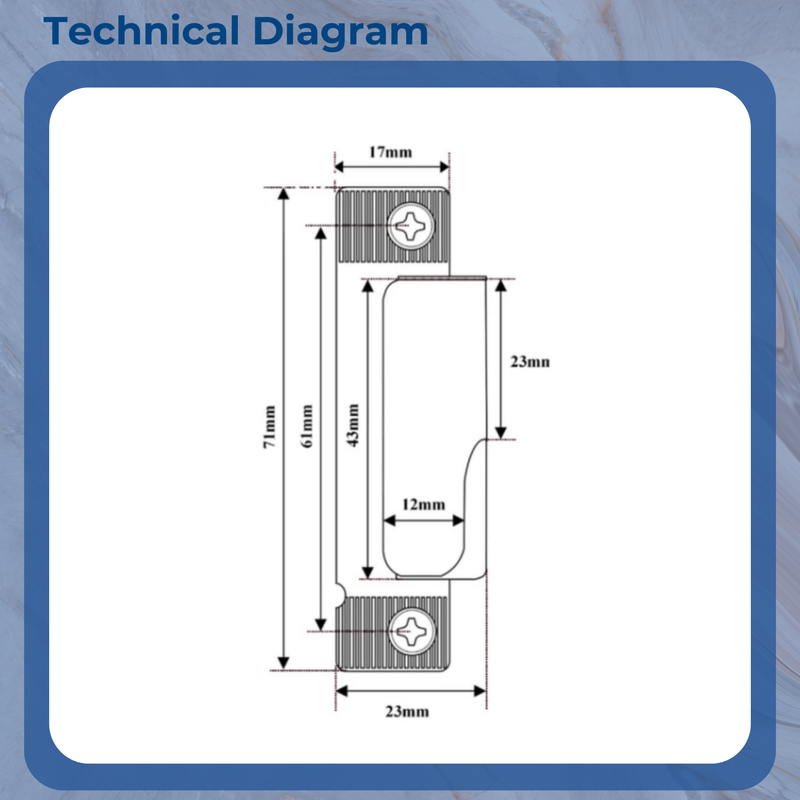 Yale Lockmaster uPVC Door Roller Centre Keep Strike Plate PLK99- C135 -C136