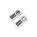 Offset Lever Lever uPVC Multipoint Door Handles – 48/87mm PZ Centres – Sprung – 240mm Screw Fixing Centres 