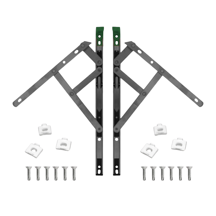 Mila Egress Easy-Clean Friction Stay Window Hinge Kits – 12" & 16" Sizes