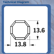 Round Octagonal Drain Slot Cover Caps White Water Outlet Bag of 10