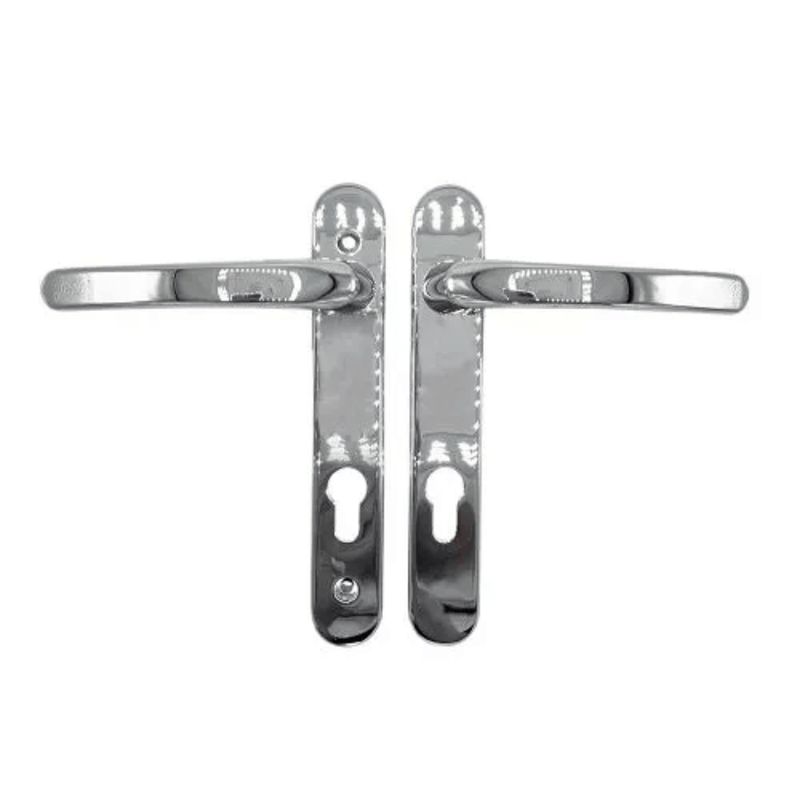 White Avocet Roto Door Handle 92pz 163mm Screw Fix Retro Replace Match