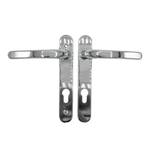 White Avocet Roto Door Handle 92pz 163mm Screw Fix Retro Replace Match