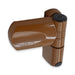 TROJAN PATRIOT FLAG HINGE IN GOLD & OAK BROWN FOR UPVC DOOR