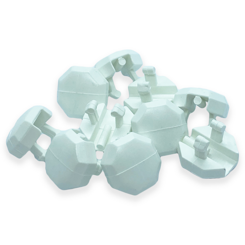 Round Octagonal Drain Slot Cover Caps White Water Outlet Bag of 10